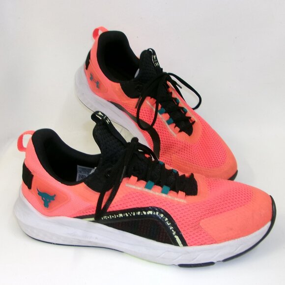 Under Armour Project‎ Rock BSR 3 Training Shoes After Burn Orange Men's Sz 14 - Picture 1 of 7